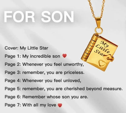 🏆 Hot Sale - 49% OFF 🔥🔥My Little Star Book Necklace for Daughter & Son, Birthday Day Gift Graduation Jewelry of Love
