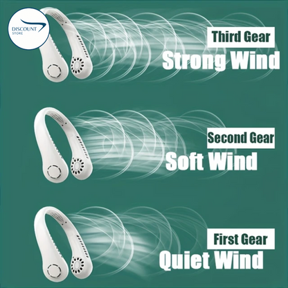 Portable Bladeless Hanging Neck Fan - (IMPORTED)