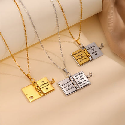 🏆 Hot Sale - 49% OFF 🔥🔥My Little Star Book Necklace for Daughter & Son, Birthday Day Gift Graduation Jewelry of Love