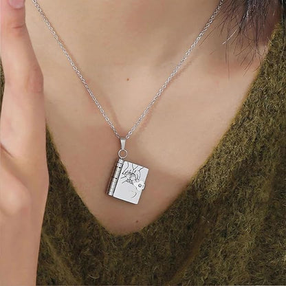 🏆 Hot Sale - 49% OFF 🔥🔥My Little Star Book Necklace for Daughter & Son, Birthday Day Gift Graduation Jewelry of Love