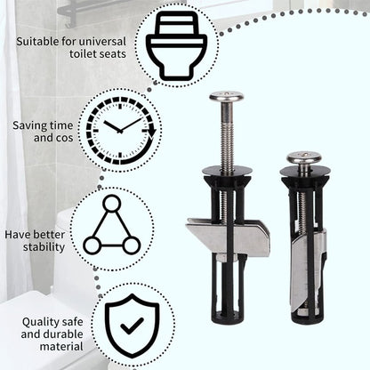 🔥Heavy Duty Toilet Seat Fastener Bolt kit(A Set of 2 Pcs)