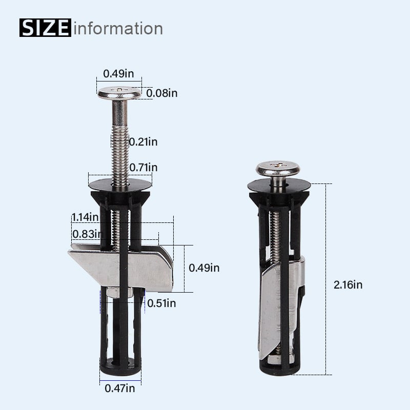 🔥Heavy Duty Toilet Seat Fastener Bolt kit(A Set of 2 Pcs)
