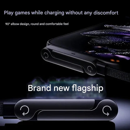 ⚠️ Type-C to Type-C Only | Not Compatible with iPhone 14 & Earlier | ⚡Official Authorized | MFi-Certified Cables🔥 2-in-1 Cable 240W Fast Charging with Phone Stand (Compatible with Apple 15-17, Huawei, Samsung, Moto, Android)